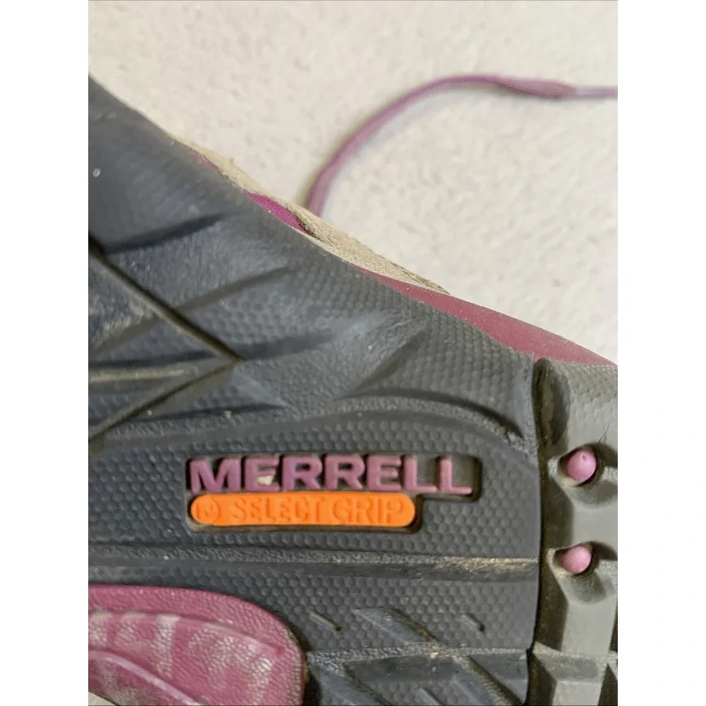 MERRELL Shoes Women's 6.5 Select‎ Dry Gray Purple Laces Air Cushion Select Grip
